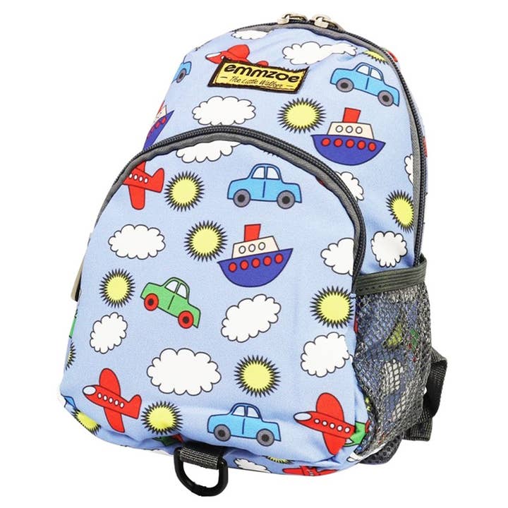 Half Dozen Skyblue Pattern Kids Backpack for wholesale by Funteze
