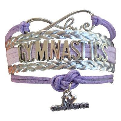 Sportybella - Wholesale Charm/Dangle Bracelet - Girls Love Gymnastics Bracelet - Pick Colors3