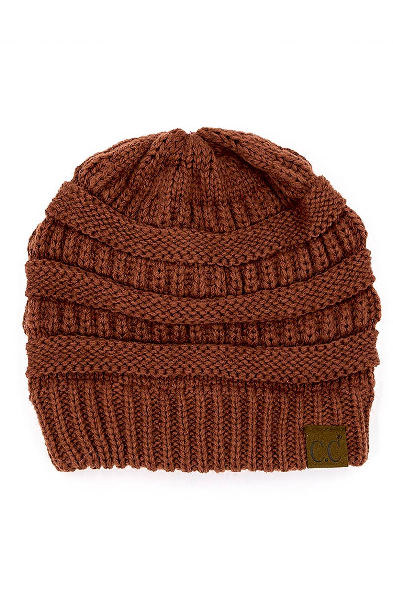 Oblige by G – Großhandel Beanie – Damen – Klassische Strickmütze mit C.C.-Etikett HAT-20A21