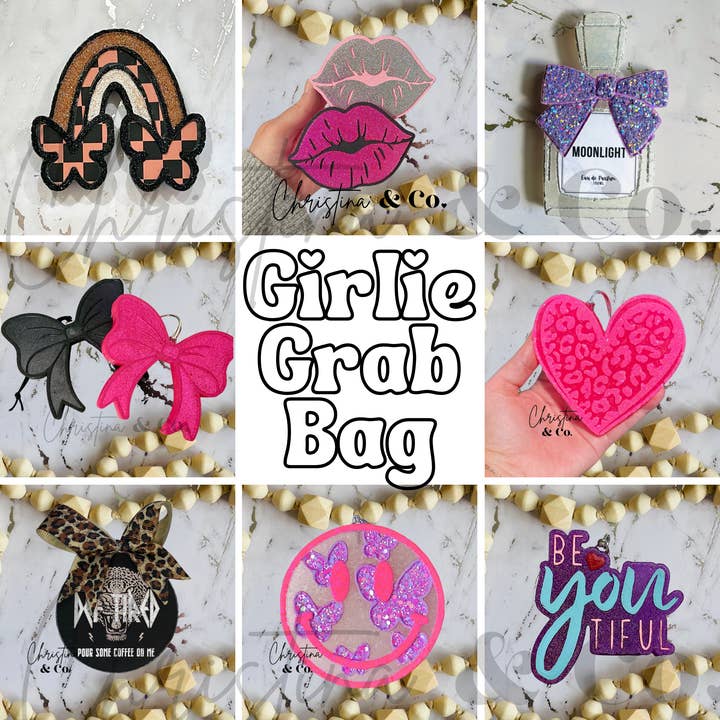 Girlie Grab Bag Car Freshie for wholesale by Christina & Co.