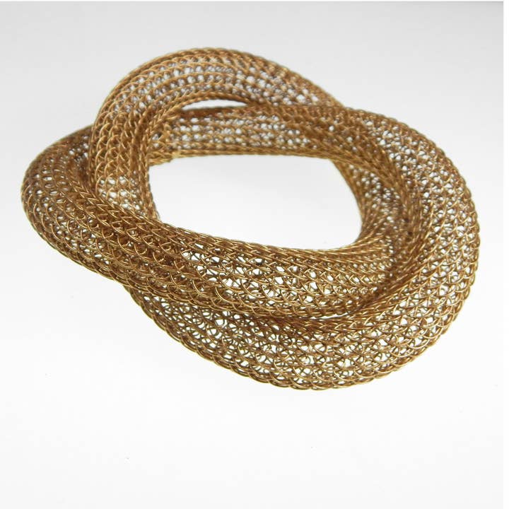 Grand Knotted Viking Bangle for wholesale by Sarah Cavender Metalworks