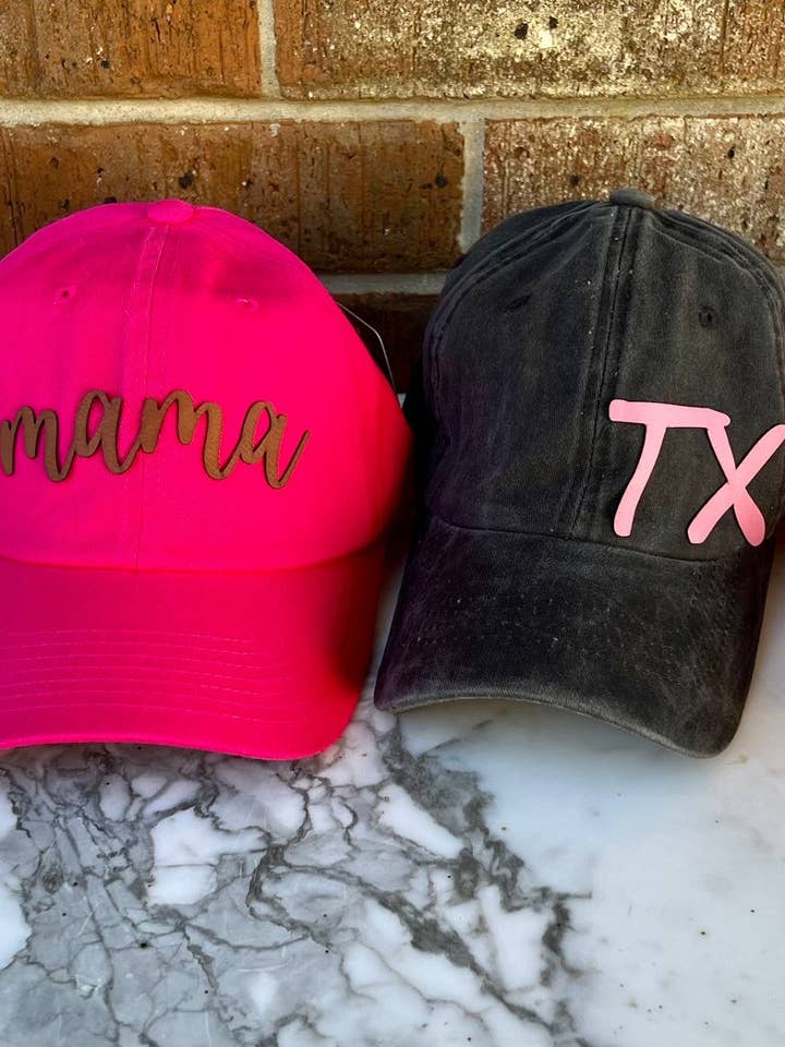 Leatherette Word Hat for wholesale by BMR Designs