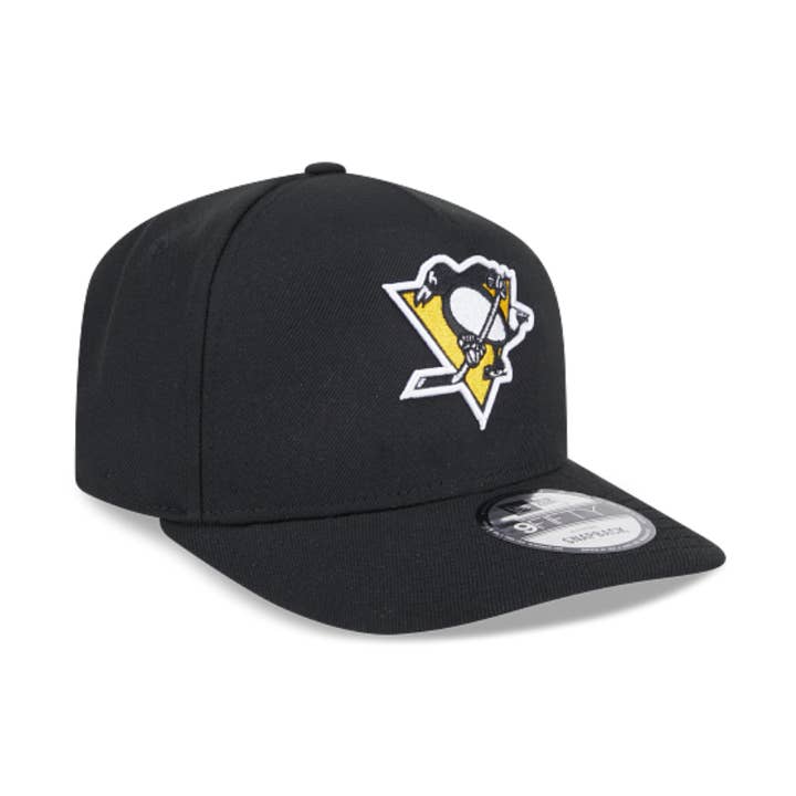 CASQUETTE SNAPBACK NOIRE NHL PITTSBURGH PENGUINS 9FIFTY A-FRAME NEW ERA pour la vente par Rat City Sk8 Shop
