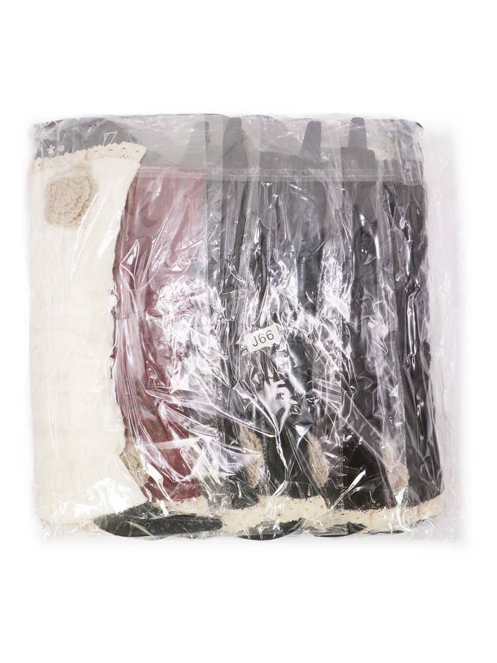 ASSORTED Rosette Flower Lace Cable Knitted Leg Warmers for wholesale on Faire8