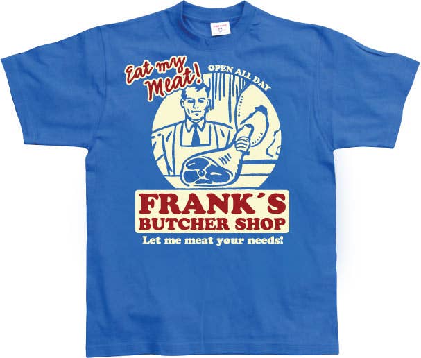 Hybris Production AB – wholesale Screen printed t-shirt – unisex – Frank's Butcher Shop T-Shirt3