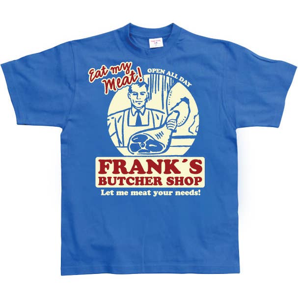 Hybris Production AB – wholesale Screen printed t-shirt – unisex – Frank's Butcher Shop T-Shirt3