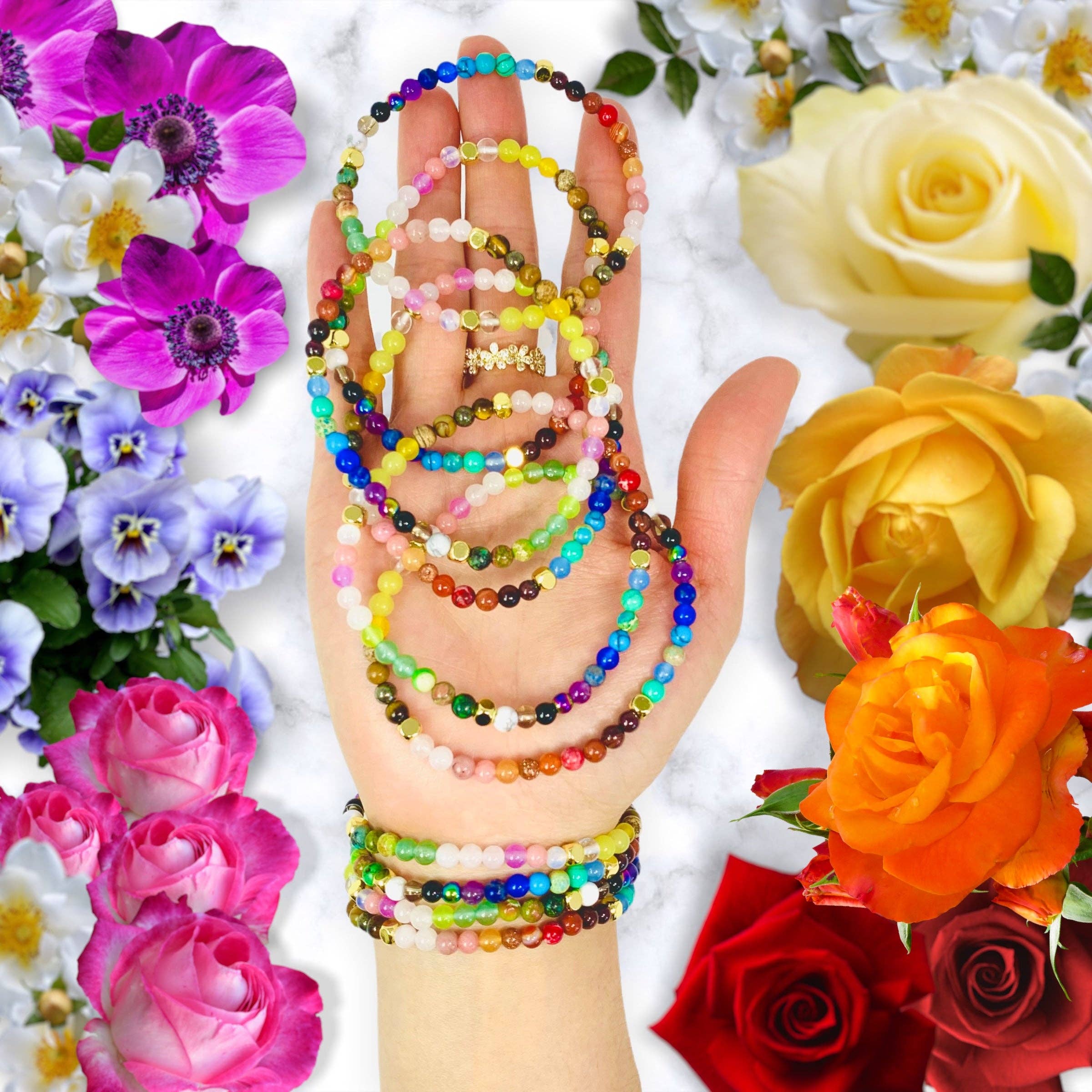 Soul Charms - Wholesale Beaded Bracelet - Chakra Zodiac Crystal Bracelet7