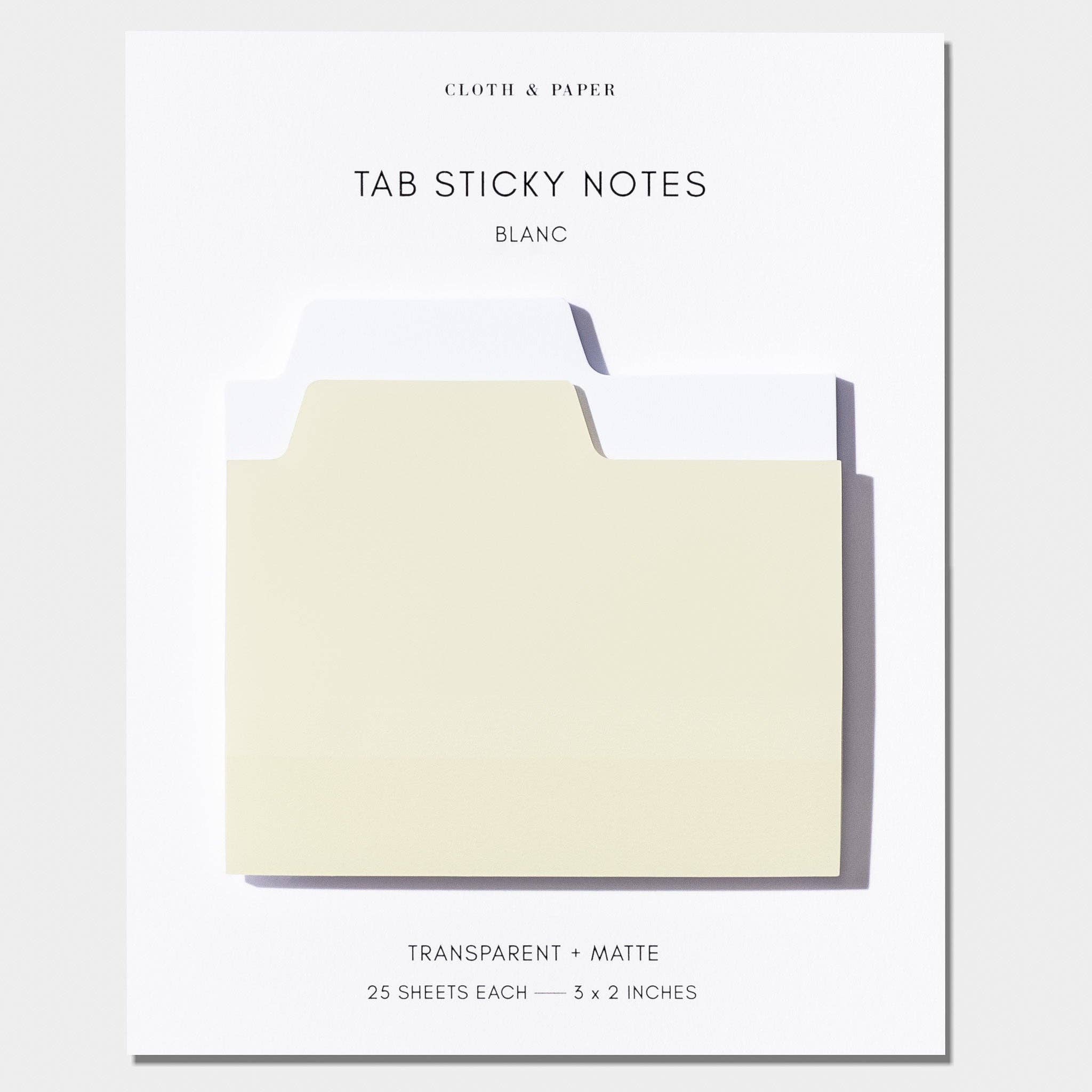 Cloth & Paper - Wholesale Sticky Notes - Blank Tab Sticky Note Set16