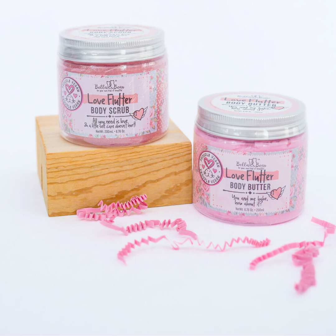 Bella & Bear - Wholesale Soap Set - Love Flutter Gift Set | Body Scrub | Body Butter | Women0