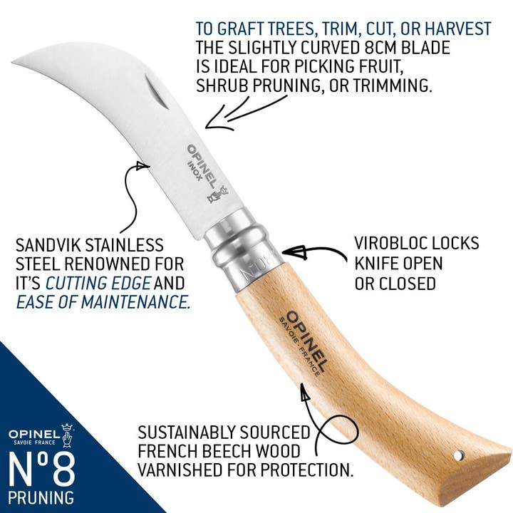 Opinel - Wholesale Garden Tool - No.08 Pruning Knife