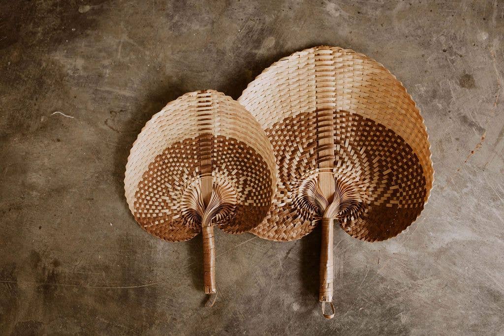 Village Thrive - Wholesale Wall Accent - Woven Paradisio Fan in Amber Ombre3