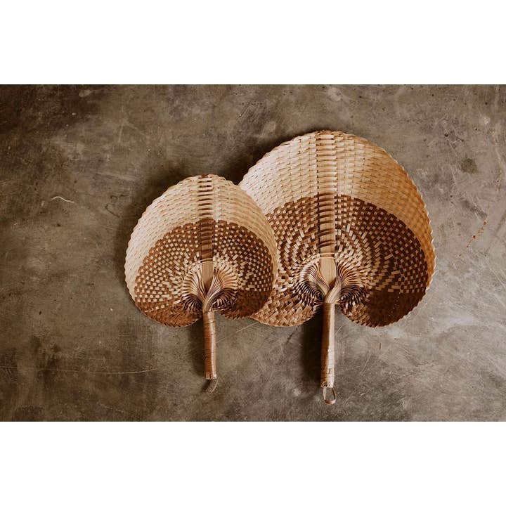 Village Thrive - Wholesale Wall Accent - Woven Paradisio Fan in Amber Ombre3