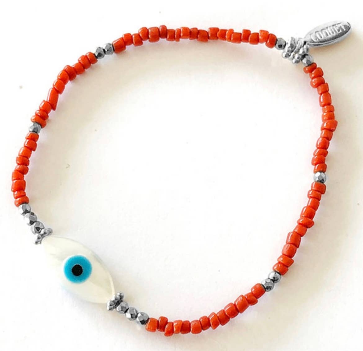 ATELIER COQUET - Wholesale Beaded Bracelet - Coral Bracelet "Yeux"1