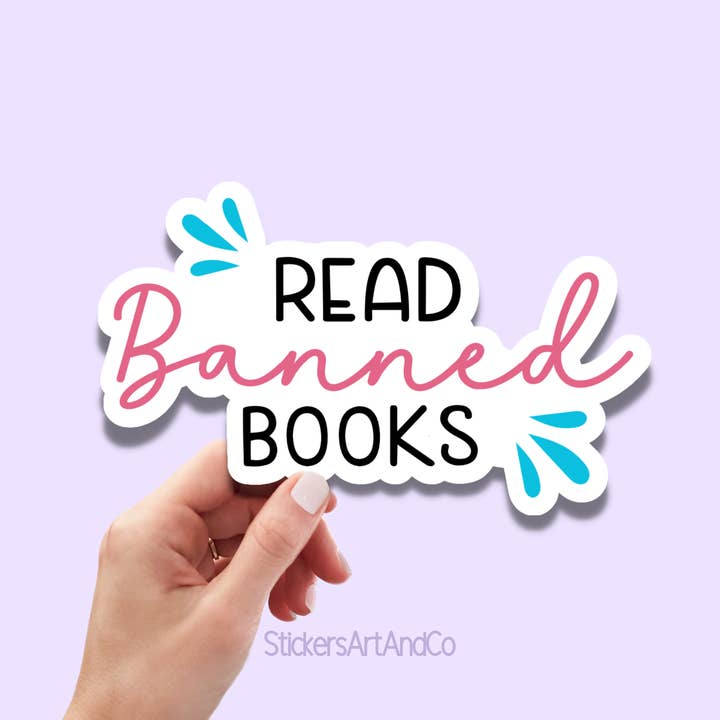 Stickers Art & Co - Wholesale Sticker - Read Banned Books Bookish Stickers / Book Club Waterproof