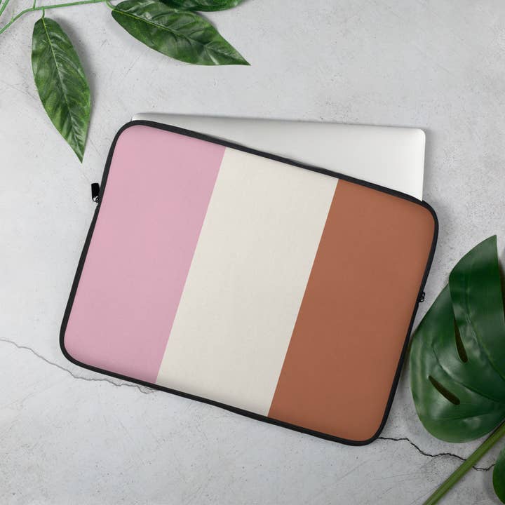 Neapolitan Ice Cream Laptop Sleeve for wholesale by Jolly & Goode