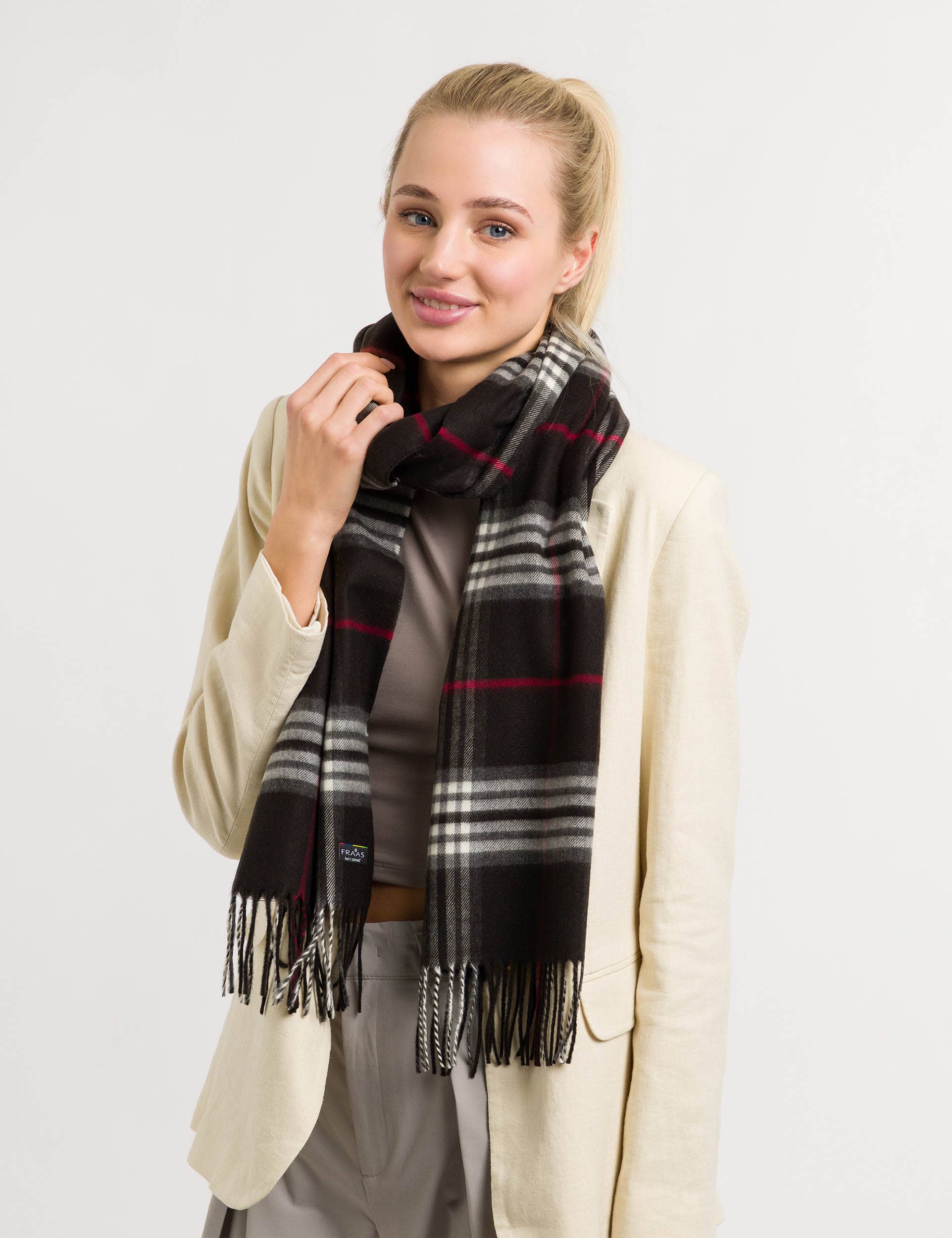 FRAAS - The Scarf Company - Wholesale Scarf - Women's - FRAAS Plaid Cashmink® Scarf13