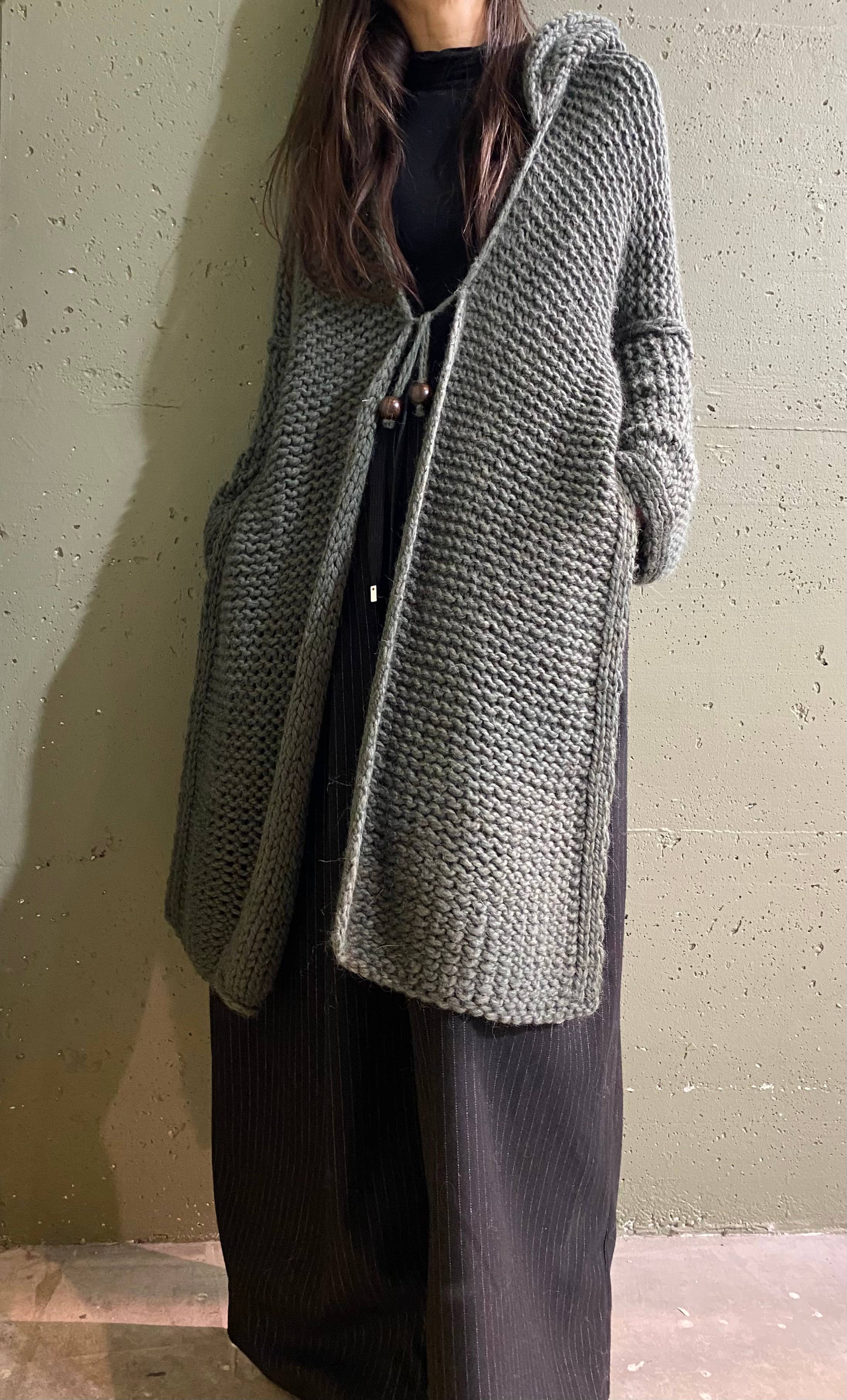 NOGOON – Kimono - Mulher por atacado – Kimono de alpaca e lã YUL0