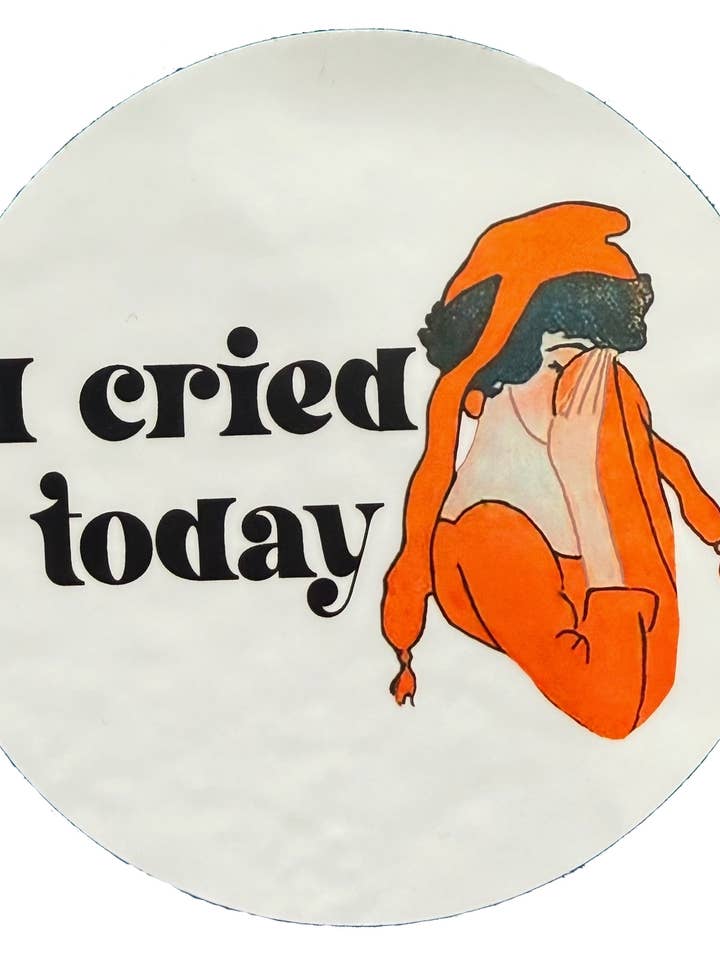I cried today sticker for wholesale by The Twentieth