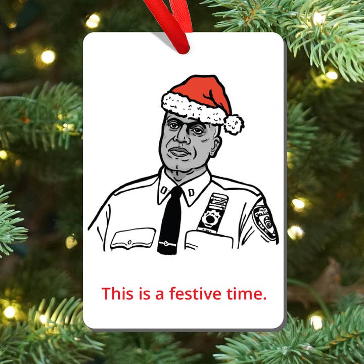 Ornamento Magnético de Natal do Capitão Holt de Brooklyn Nine-Nine por atacado de Design Corner