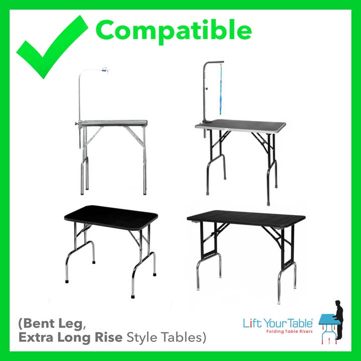 Lift Your Table® folding table risers - Wholesale Pet Grooming Set - Dog - Lift Your Table® Groomer's Kit - Grooming Table Risers