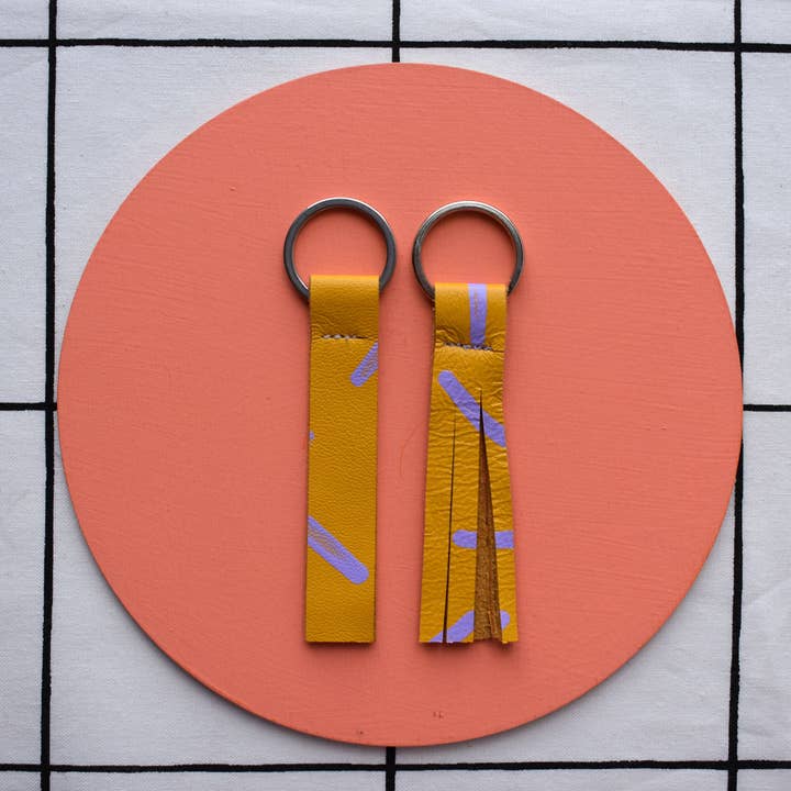 Jemma Marston - Wholesale Keychain - Women's - Hand Painted Leather Keyrings9