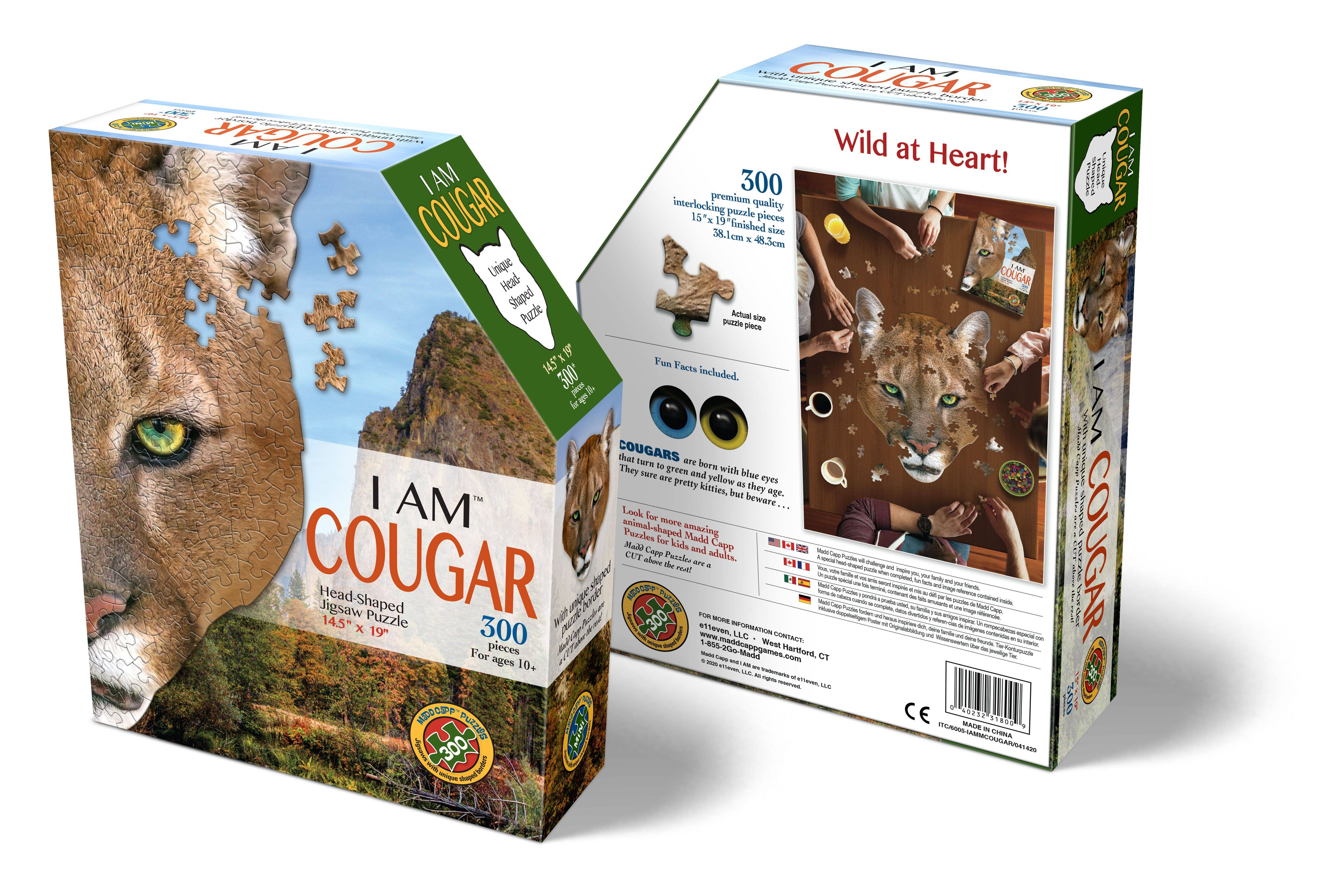Madd Capp Games & Puzzles - Wholesale Puzzle - Adult - I AM Cougar 300 piece jigsaw puzzle - gift3