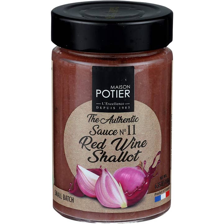 International Loft - Wholesale Sauce - Maison Potier Red Wine Sauce No 11, 6.35oz Glass Jar