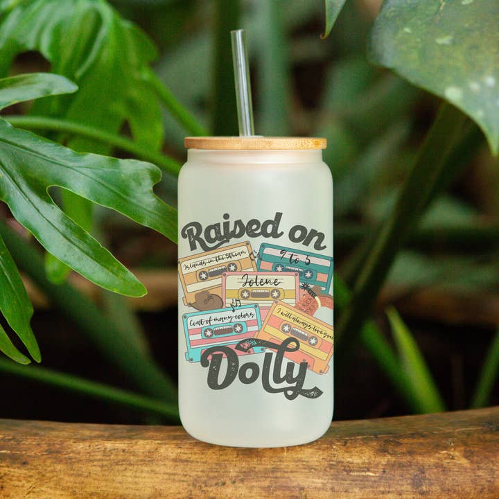 Livy Lou Designs + Co - Wholesale Drinking Glass/Cup - Dolly - Frosted Can Glass
