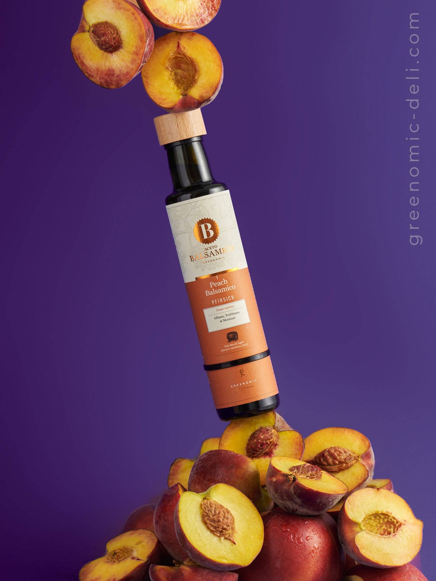 Greenomic Delicatessen - Wholesale Vinegar - POMEGRANATE BALSAMIC VINEGAR WITH SPOUT3