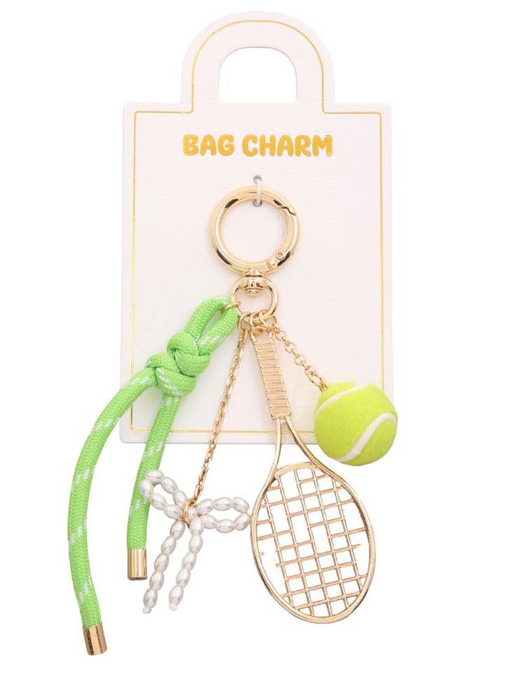 Porte-clés charme de sac avec nœud en ruban de tennis pour la vente par anbfashion