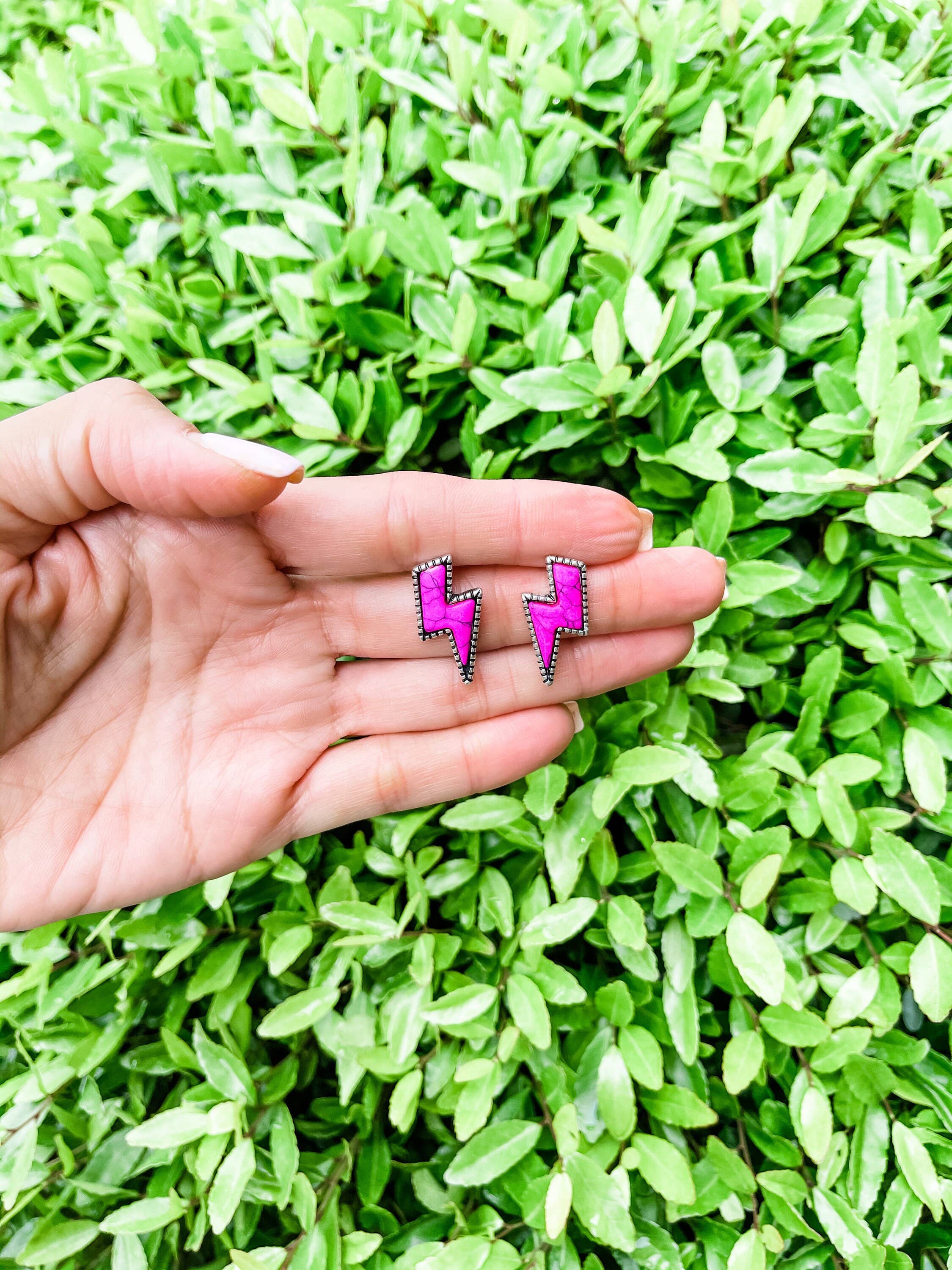 Boho Ranch Shop - Wholesale Stud/Post Earrings - Western Lightning Bolt Thunder Earrings6