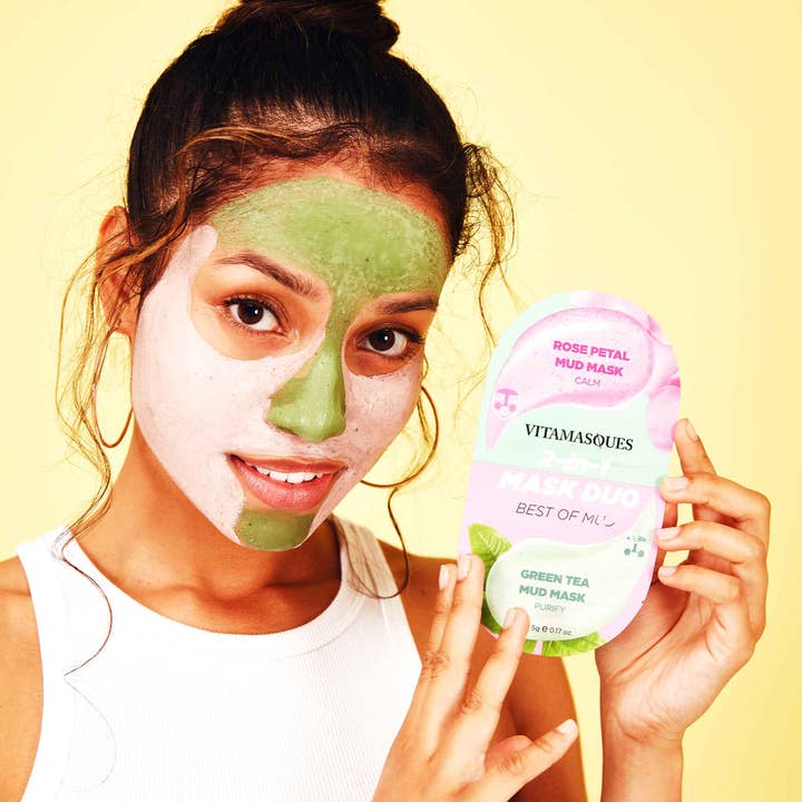 Vitamasques US - Wholesale Skincare Face Mask - 2-in-1 Mask Duo: Best Of Mud Mask1