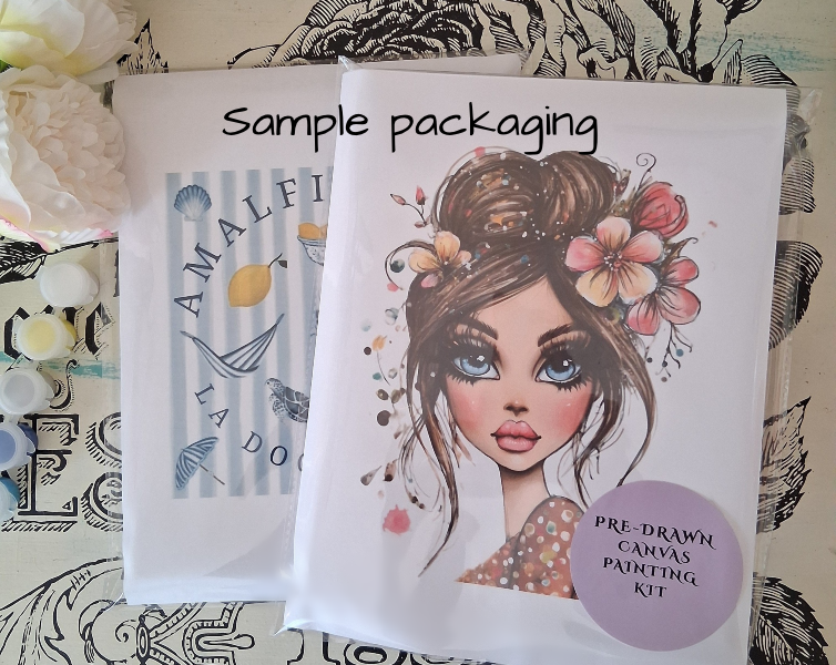 The Boozy Bookworm Art Kits – wholesale DIY craft kit – Boho Vintage Camper DIY Painting Art Kit ~ 2 sizes3