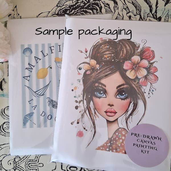 The Boozy Bookworm Art Kits – wholesale DIY craft kit – Afternoon Picnic DIY Painting Art Kit ~ 2 sizes2