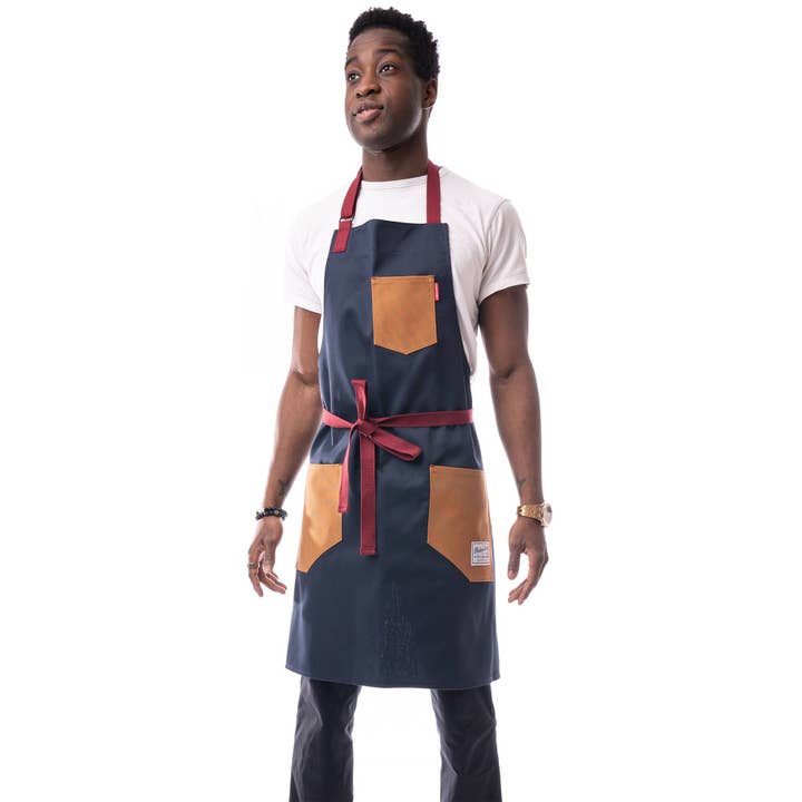Clark Apron for wholesale by Medium Rare Chef Apparel