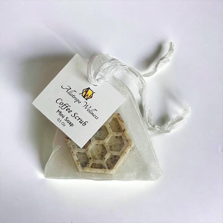 Allotrope Wellness, Inc. - Wholesale Bar Soap - Coffee Scrub Exfoliating Soap Mini3
