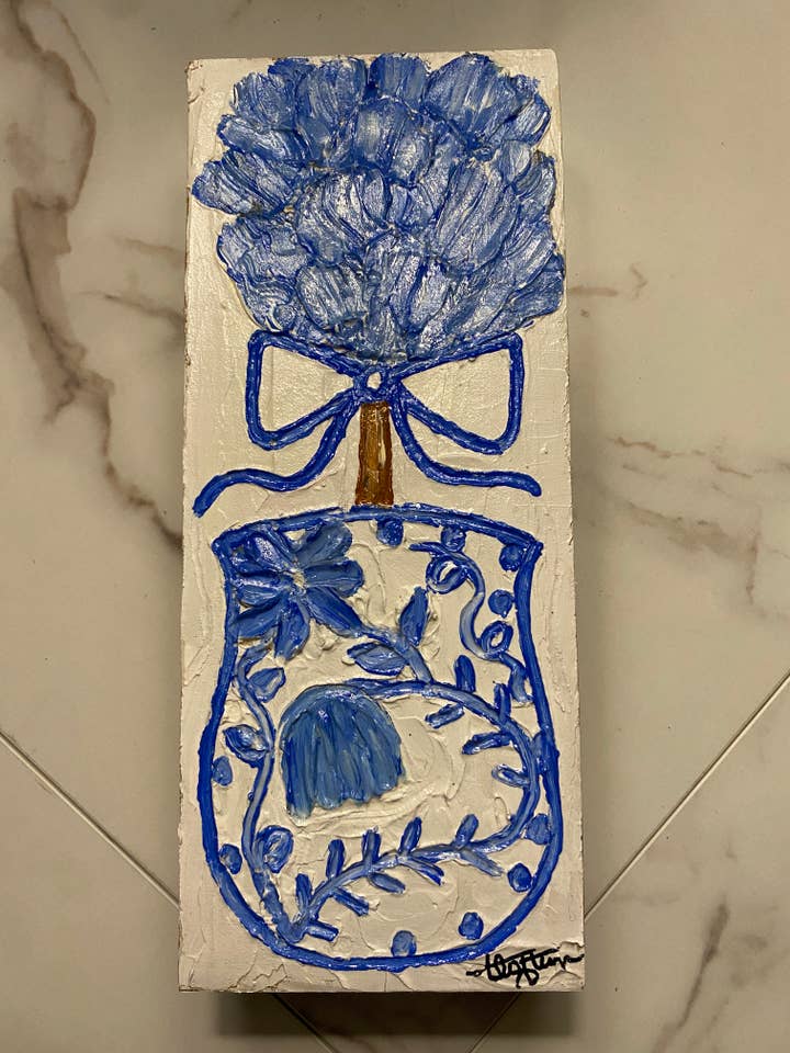 Bloc de bois topiaire coquette pour la vente par Loftin Design Co