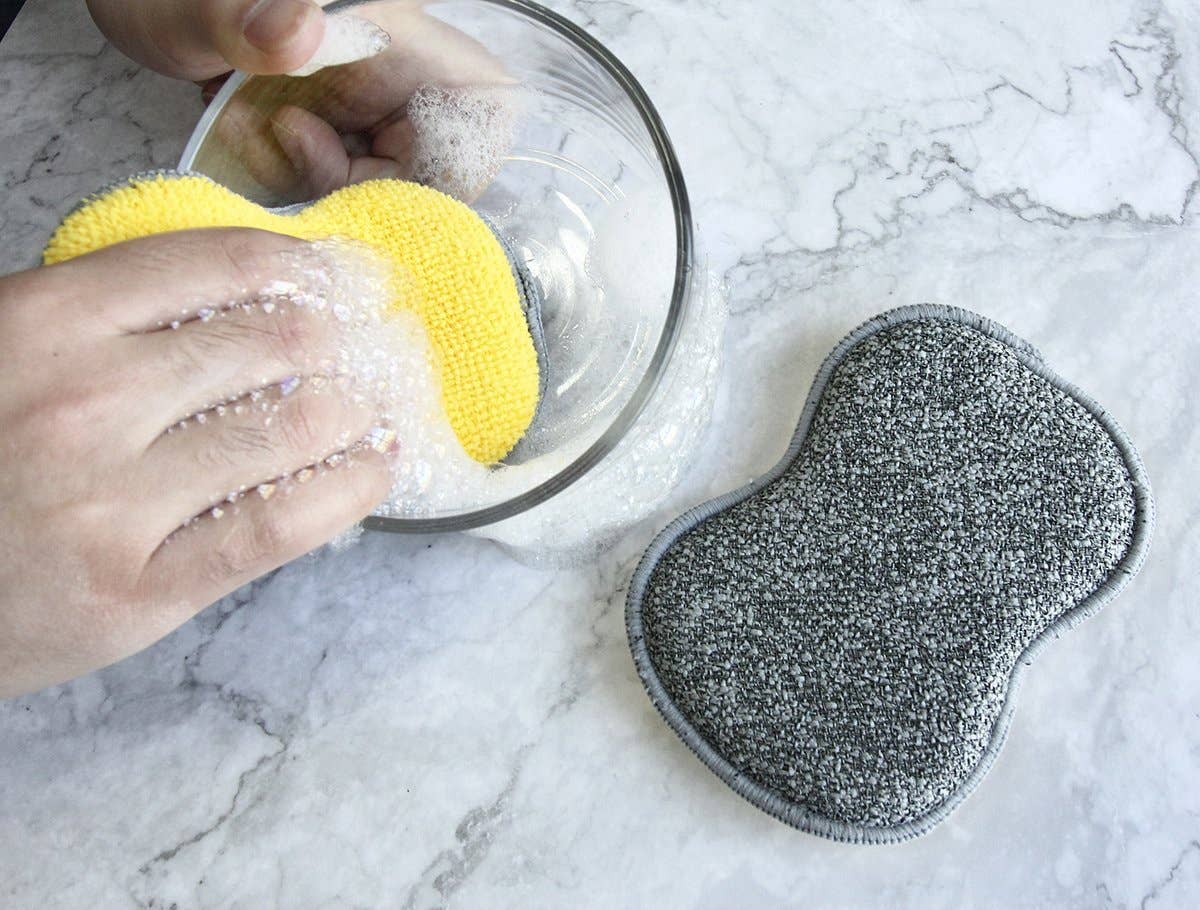Everplush - Wholesale Cleaning Sponge - Microfiber Foaming Scrubby Sponges 3 Pack4