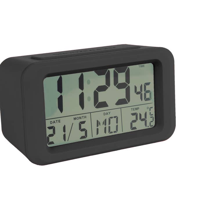 Fisura - Venta al por mayor Despertador - Reloj despertador digital "Gummy" Negro