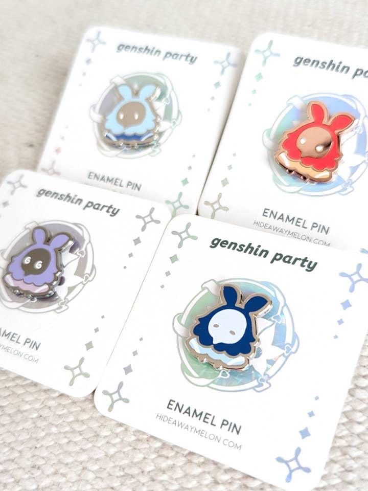 Genshin Party Chibi Abyss Mages - Hard Enamel Pins for wholesale by HideawayMelon