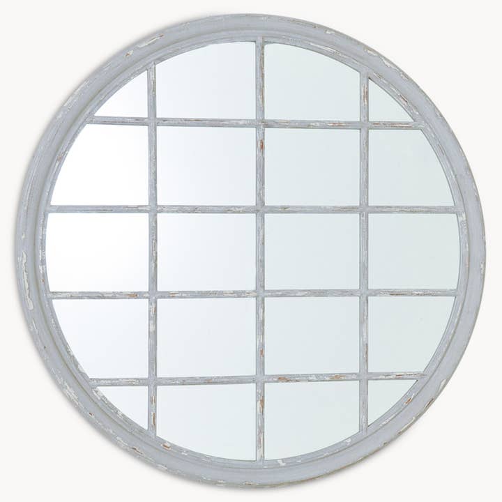 One World - Wholesale Wall Mirror - Wilton Palladian Grey Mirror