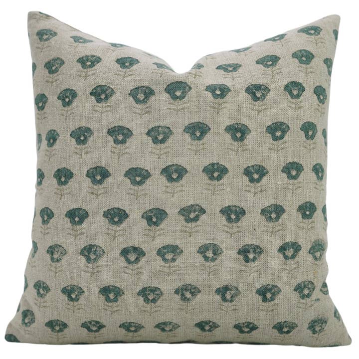 Handcrafted Block Print Pillow Cozy Thick Linen - Kohinoor for wholesale by Fabdivine