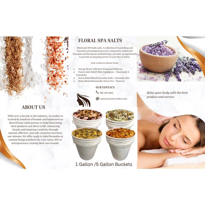 4everalive Labs - Wholesale Bath Salts - Detox Bath Salt (Bucket) | SPA Professional5