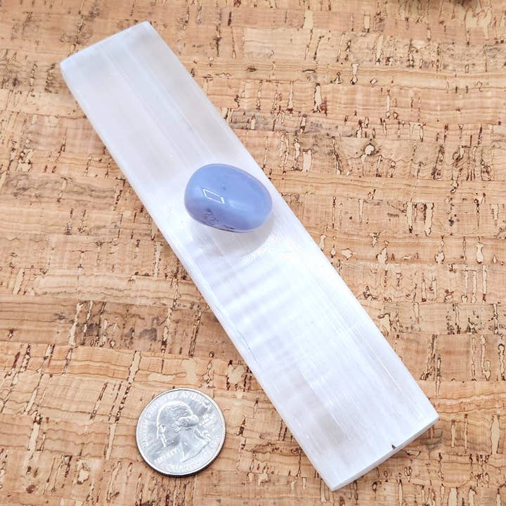 Meraki Gemstones - Wholesale Spiritual Stone/Crystal - Selenite Charging Bar/Plate - Plain - Approx. 16cm Long