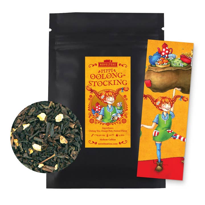 Novelteas LLC - Vendita all'ingrosso Tè sfusi - Pippi Calze di tè sfuso con segnalibro