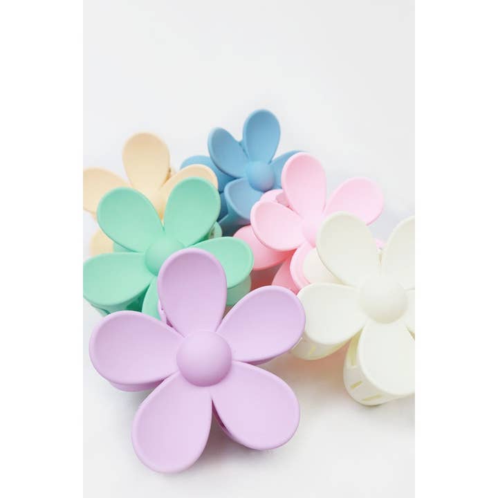 MIX COLOR Pastel Tone Daisy Hair Clips for wholesale on Faire