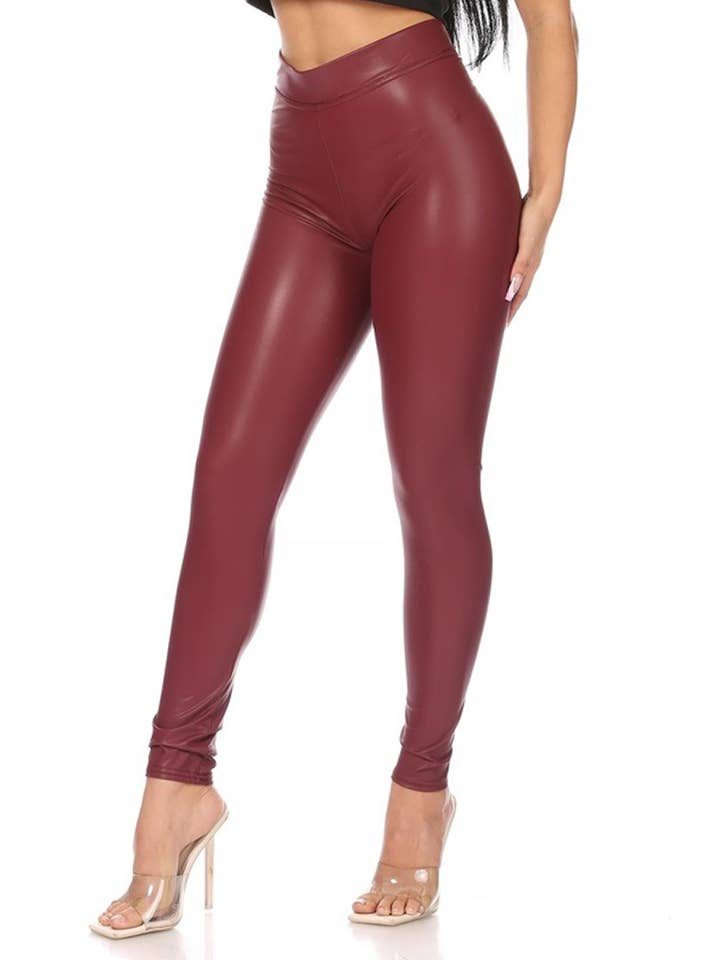 MOA COLLECTION - Wholesale Leggings - Dames - Effen imitatie-legging voor dames21