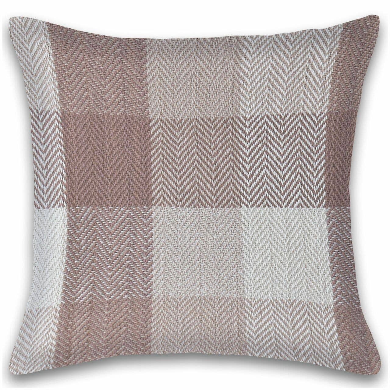 Fabstyles - Wholesale Throw Pillow Cover - Fabstyles Herringbone Check Cotton Pillow Cover1