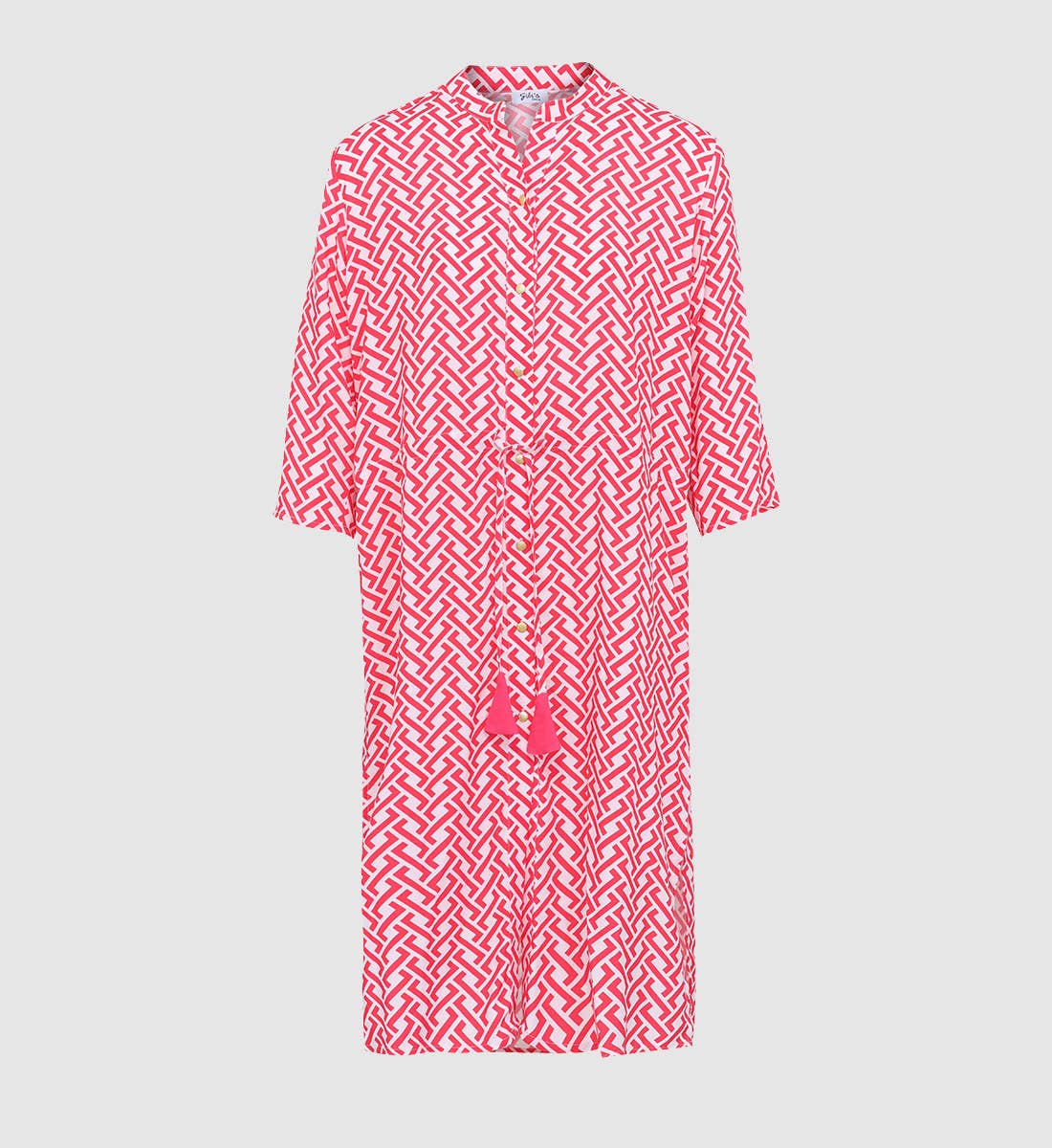 GILI'S - Wholesale Swim Cover Up - Women's - Summer Break mid-length beach dress with button down collar