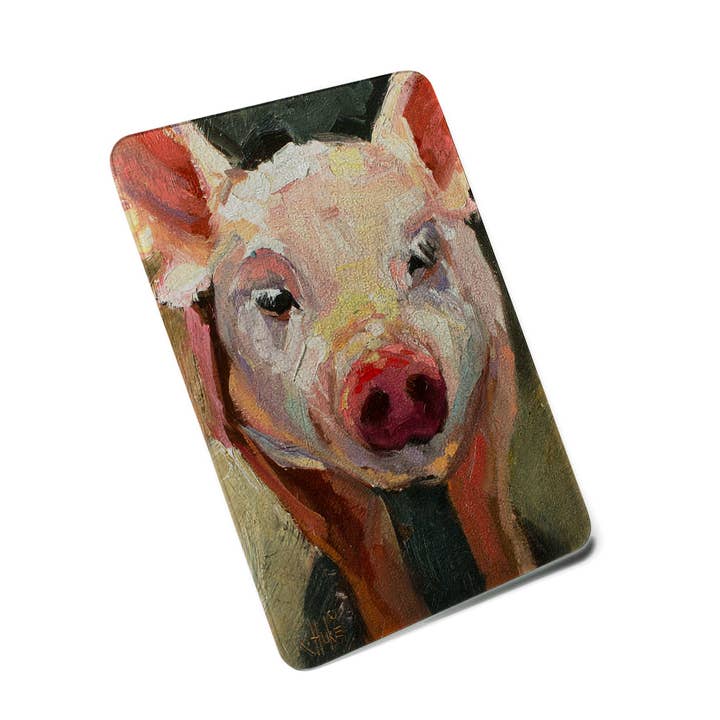Farm Pig Cutting Board by K. Huke for wholesale by American Brand Studio